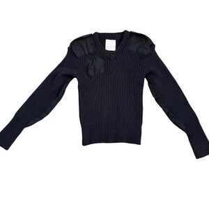 Brigade Quartermasters Woolly Pully Sweater Black Wool Commando Whimsigoth Goth